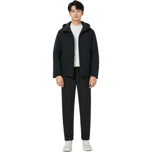 利郎 轻薄拒水商务连帽羽绒服 男款