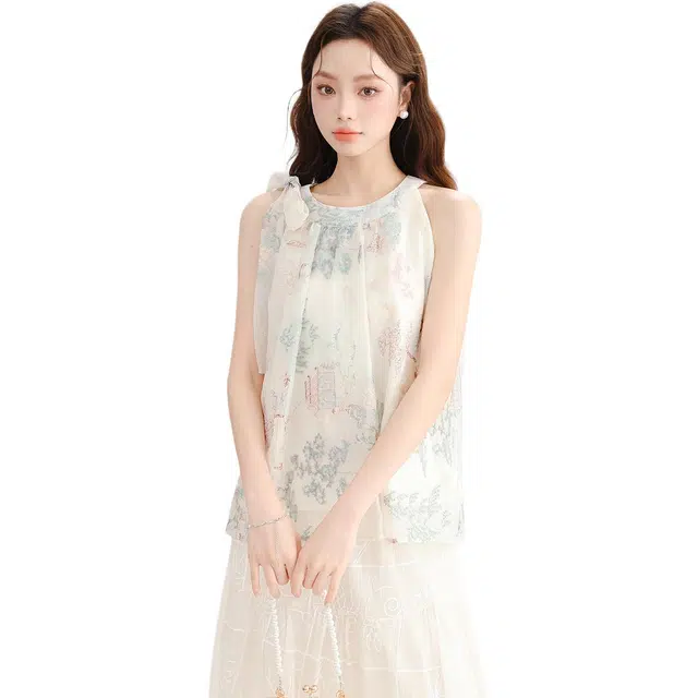 如续 国风简约舒适通勤吊带 女款