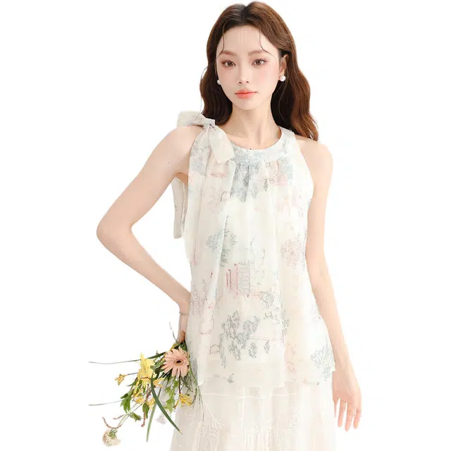 如续 国风简约舒适通勤吊带 女款