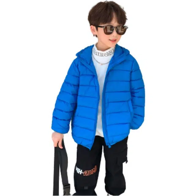 左西 短款连帽拉链羽绒服 儿童款