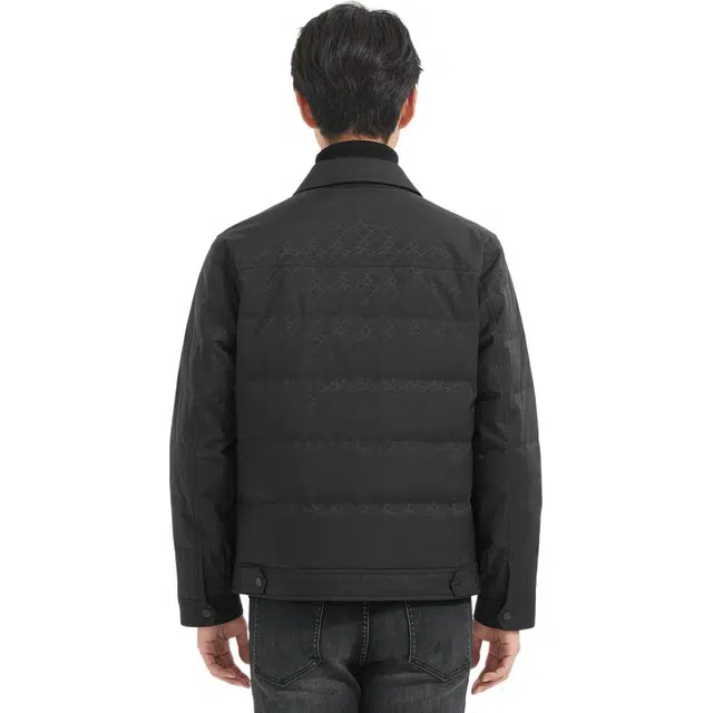 利郎 轻薄商务冬季翻领羽绒服 男款