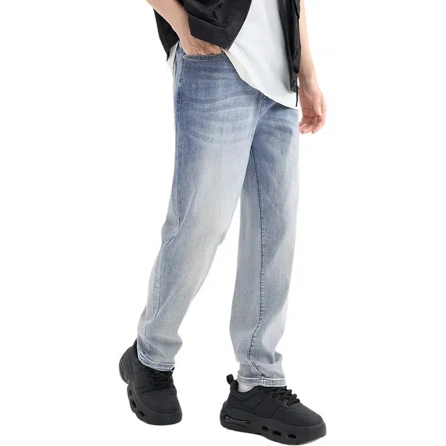 三福 合身锥形中低腰长裤牛仔裤 男款