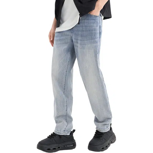 三福 合身锥形中低腰长裤牛仔裤 男款