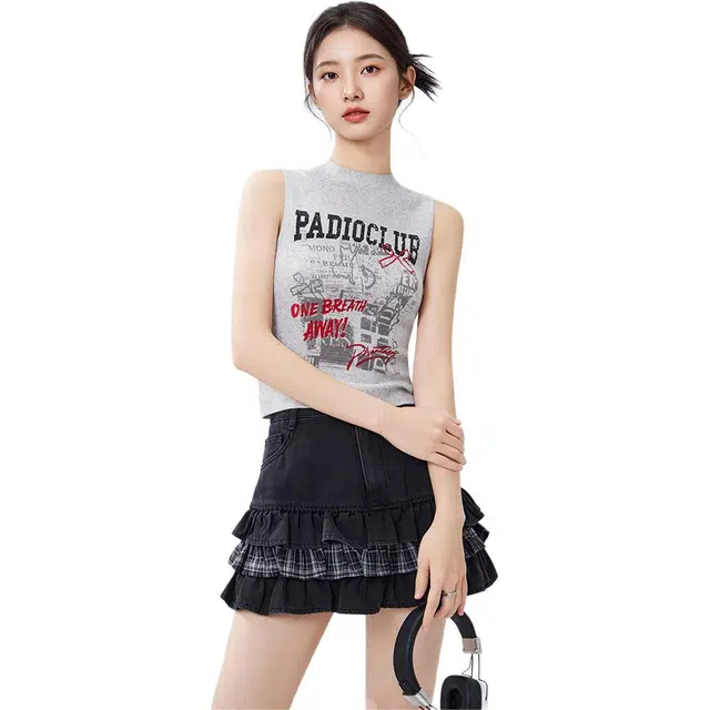 爱依服 美式个性辣妹风街头背心 女款