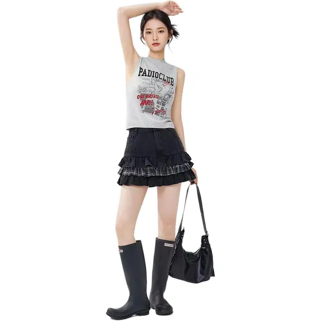 爱依服 美式个性辣妹风街头背心 女款