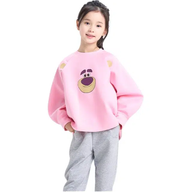 伊佳林卫衣 洋气女孩宝宝可爱风 草莓熊 苏利文 儿童款