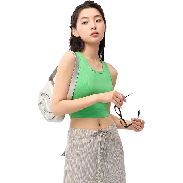 有棵树 胸垫一体式外穿内搭背心 女款