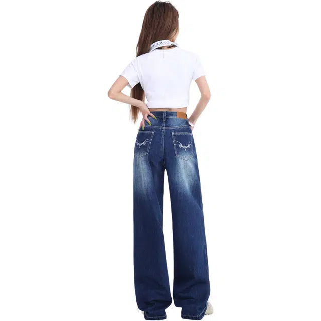 玫丝朵 时尚休闲简约百搭牛仔裤 女款