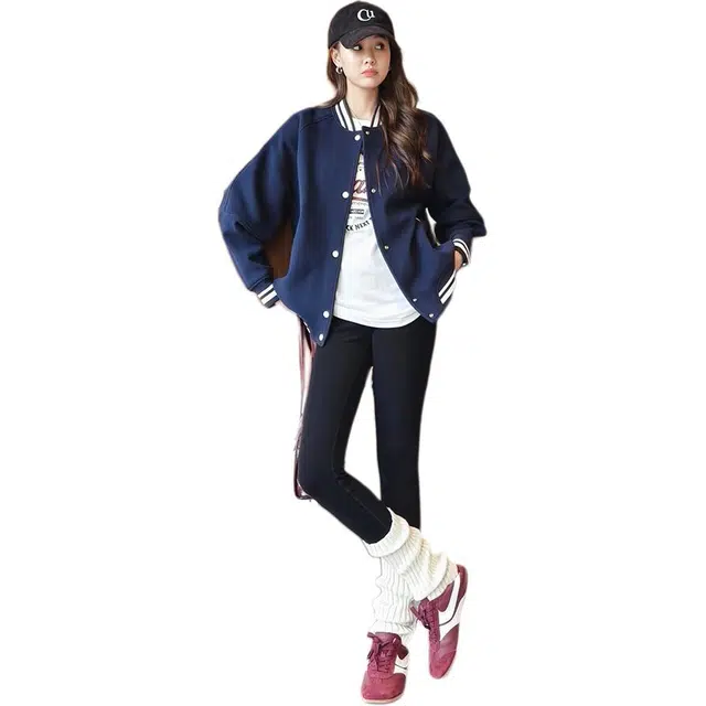 美洋 学院风运动活力满满棒球服 女款
