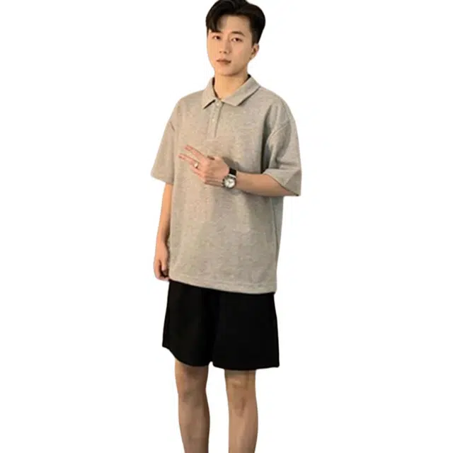 单爵 高腰外穿美式运动裤子过膝五分裤夏季休闲短裤 男女同款