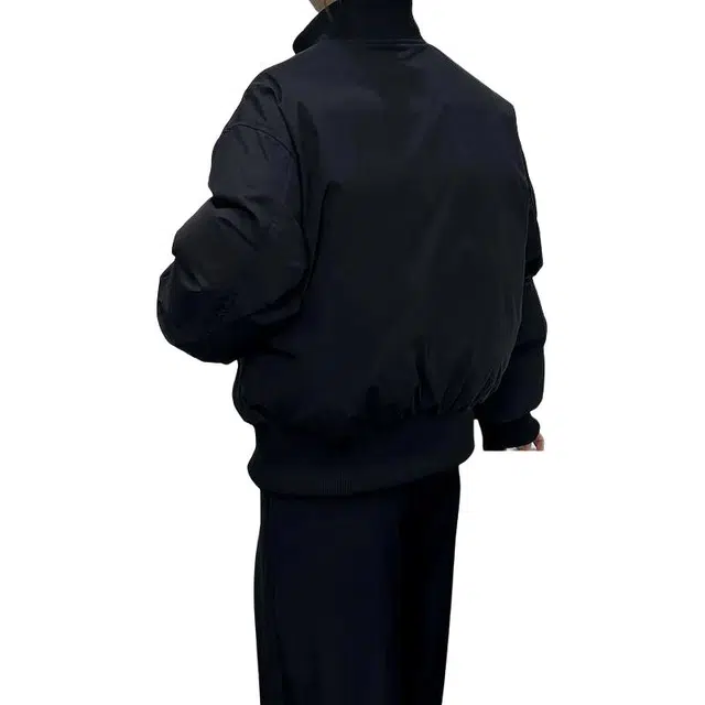 黑马漫画 美式飞行员外套男款秋冬装加厚廓形立领棉服 男女同款