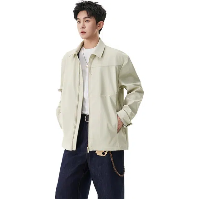 佐菲利 美式复古透气正肩商务行政夹高级感痞帅短款工装外套夹克 男女同款
