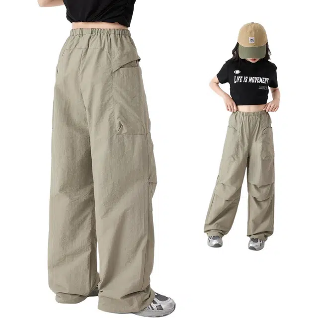 憨憨象长裤 时尚简约百搭 军绿色 儿童款