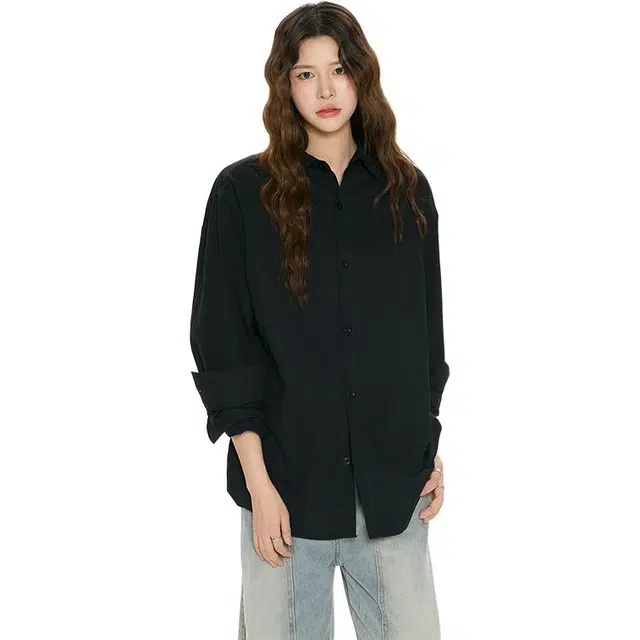 单爵 长袖衬衣男款秋季痞帅高级感西装衬衫 男女同款