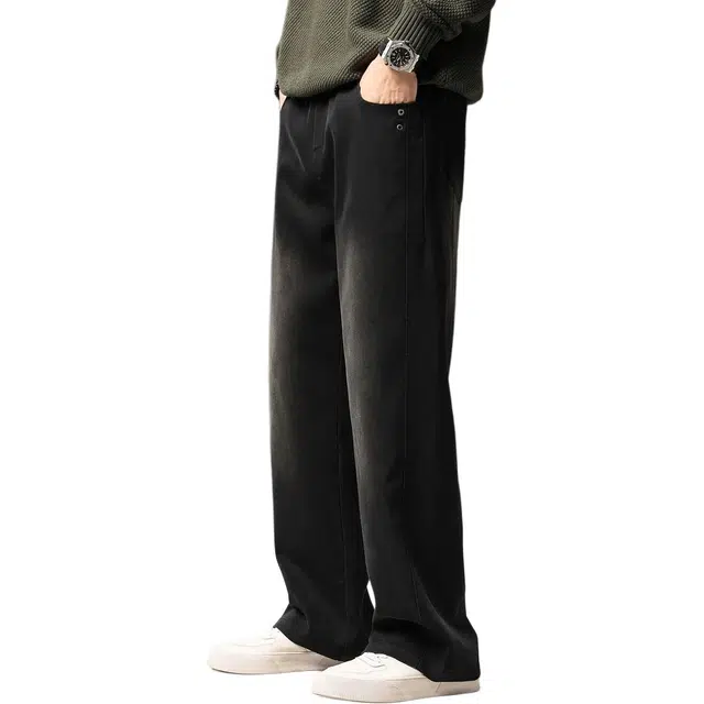 贵色 潮牌宽松直筒潮流垂感休闲牛仔裤 男女同款