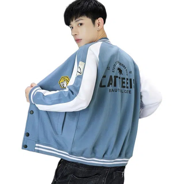 太子龍  美式外套韩版潮流青少年初中学生宽松百搭棒球服 男款