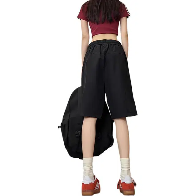 单爵 美式机能拉链设计运动裤登山速干休闲工装短裤 男女同款