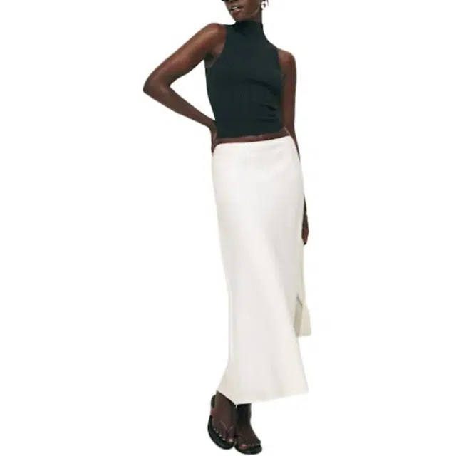 REFORMATION Layla Linen Skirt