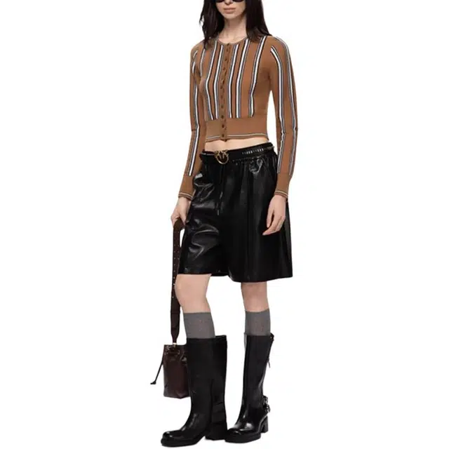 PINKO FW25 Striped Knit Cardigan