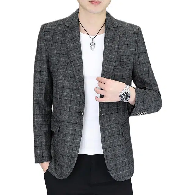 太子龍 高端外套春秋季韩版单件潮流西服休闲单西西装 男款