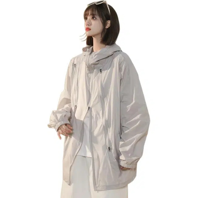 佐菲利 美式高街机能风设计感户外连帽防晒服 男女同款