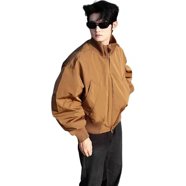 单爵 美拉德飞行员外套男款秋冬季立领短款棒球棉服 男女同款