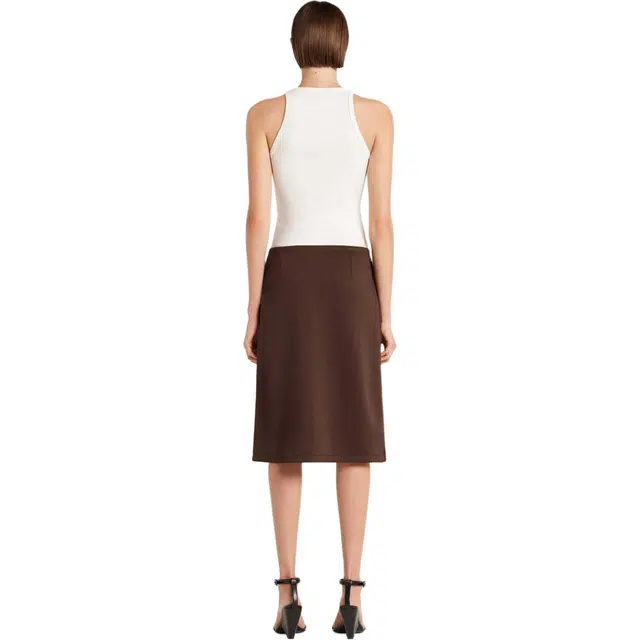 COURREGES SS25 BUCKLE 90'S RIB TANK TOP