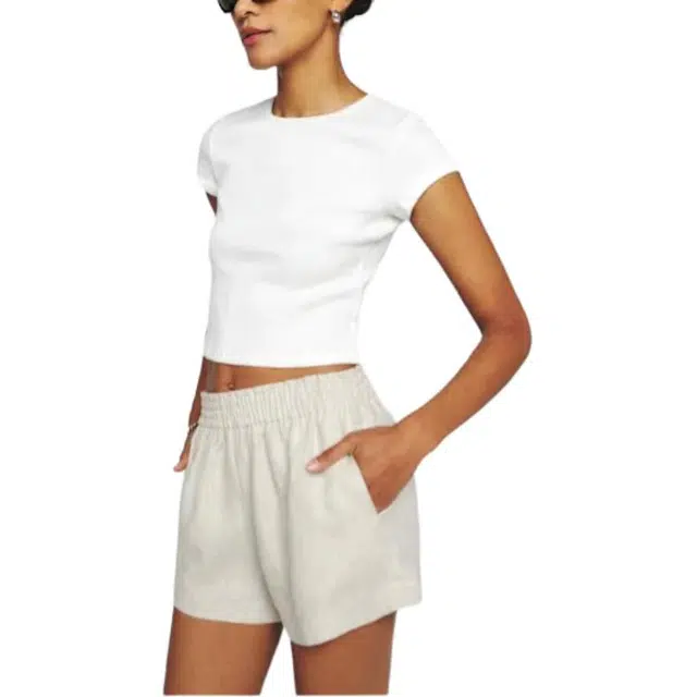 REFORMATION Mila Linen Short
