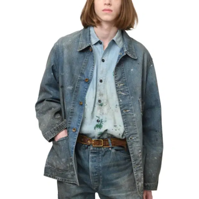 bowwow FW25 PAINT-STAINED ENGINEER'S COVERALL