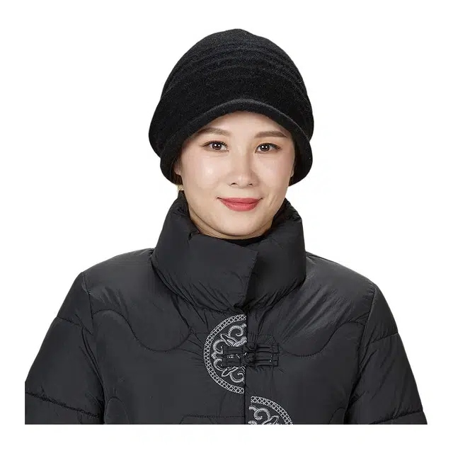 恒源祥 柔软舒适 冬季保暖 羊毛 绒线帽 女款