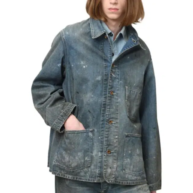 bowwow FW25 PAINT-STAINED ENGINEER'S COVERALL