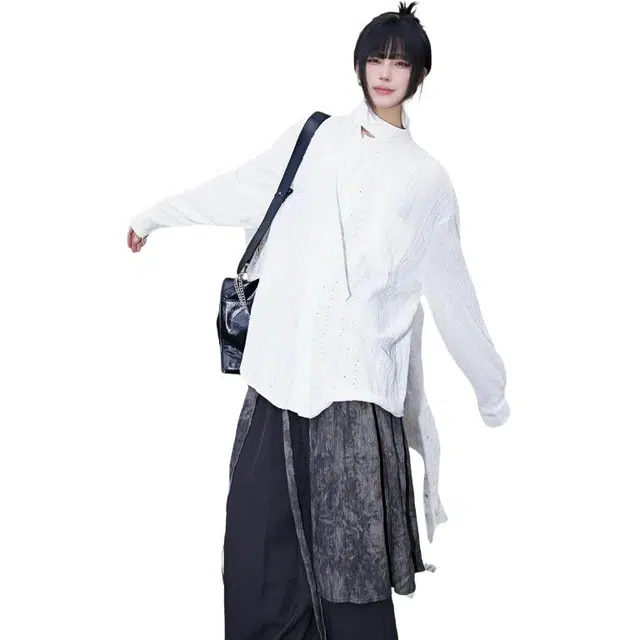 半空山 新中式舒适百搭宽松阔腿休闲裤 男女同款