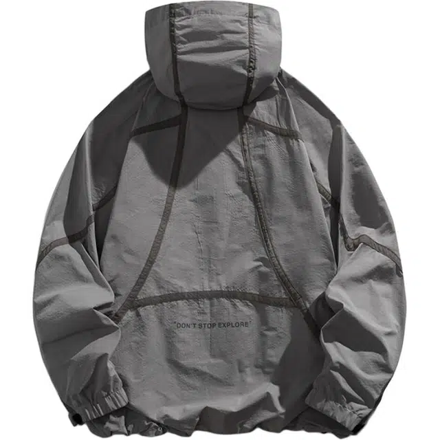宫奴 户外机能轻量化连帽外套宽松防风防泼水登山服夹克 男女同款