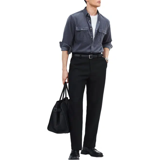 丹宁哲学 绅士腔调系列 复古工装双口袋高端进口纯棉衬衫 男款