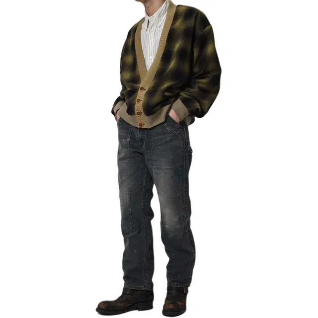 bowwow SS25 DOUBLE KNEE DUCK PAINTER PANTS AGEING