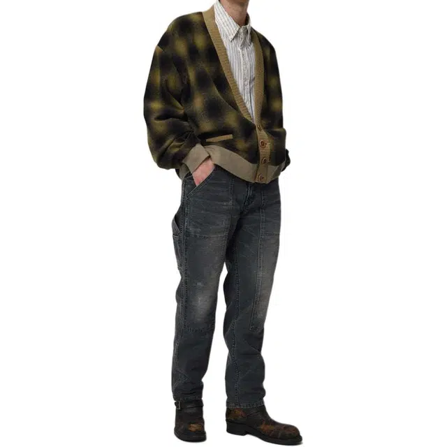 bowwow SS25 DOUBLE KNEE DUCK PAINTER PANTS AGEING