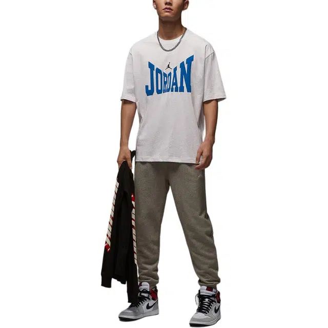 Jordan AS M J BRK COL WM SS CREW LOGOT