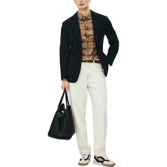 丹宁哲学 高端新西兰头层休闲长袖皮衣 男款