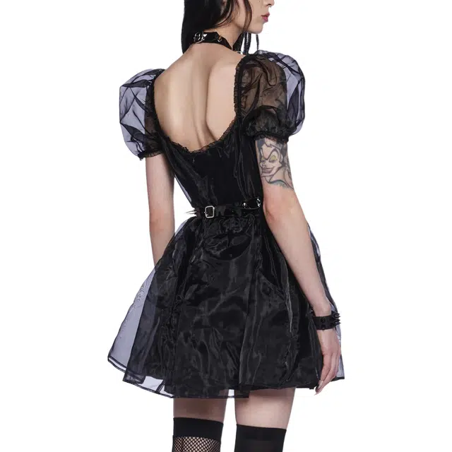 Dolls Kill WIDOW Hell On Earth Harness Dress