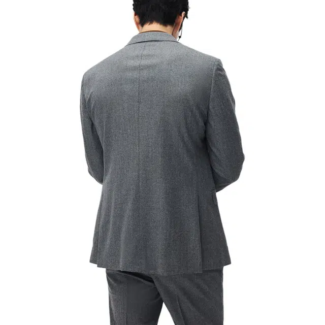 丹宁哲学 高端意大利精纺羊毛纯色长袖标准便服单西西装 男款