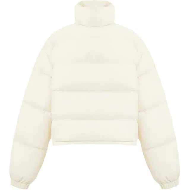 特步 冬季休闲时尚长袖立领宽松羽绒服 女款