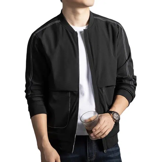 卡丹狄诺 男士美式经典复古潮流工装外套高街风翻领宽松百搭户外休闲春秋季飞行员棒球领夹克男 男款