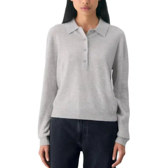 ARITZIA FW25 Bare Cashmere Polo Longsleeve
