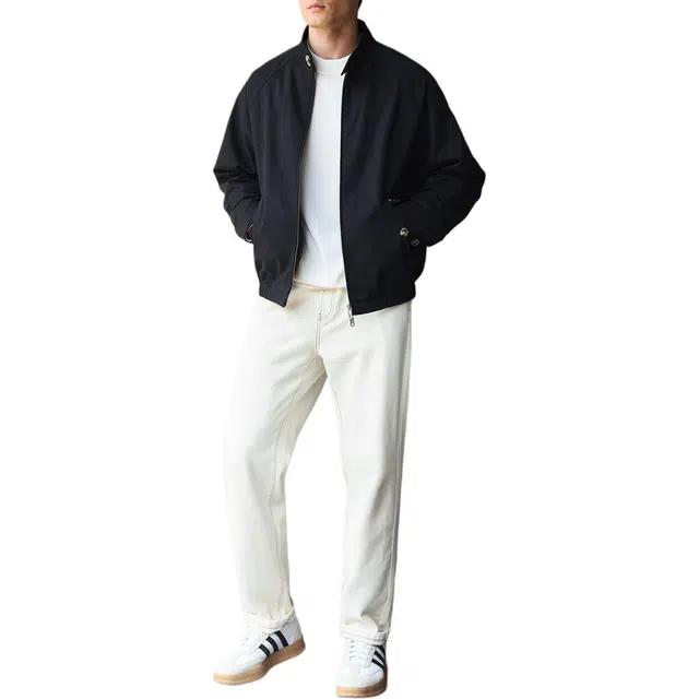 丹宁哲学 高档莱赛尔棉面料复古格纹内里纯色标准夹克 男款