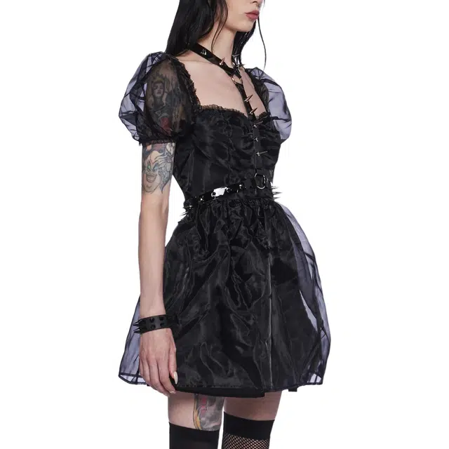 Dolls Kill WIDOW Hell On Earth Harness Dress