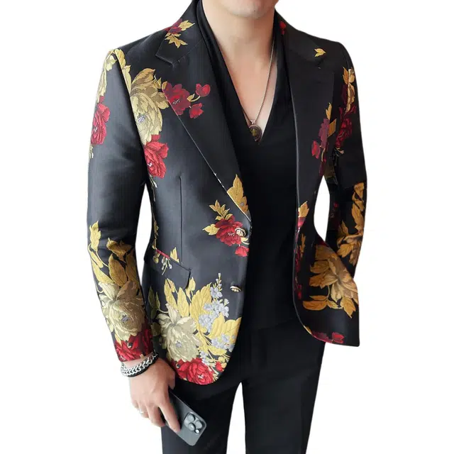 太子龍 时尚潮流刺绣西装 男款