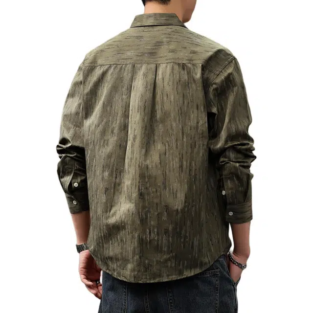 贵色 经典高级感出行游玩衬衣日系小众设计感潮牌休闲长袖衬衫 男女同款