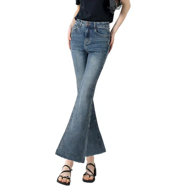 惟熙 高腰修身弹力薄款牛仔裤 女款