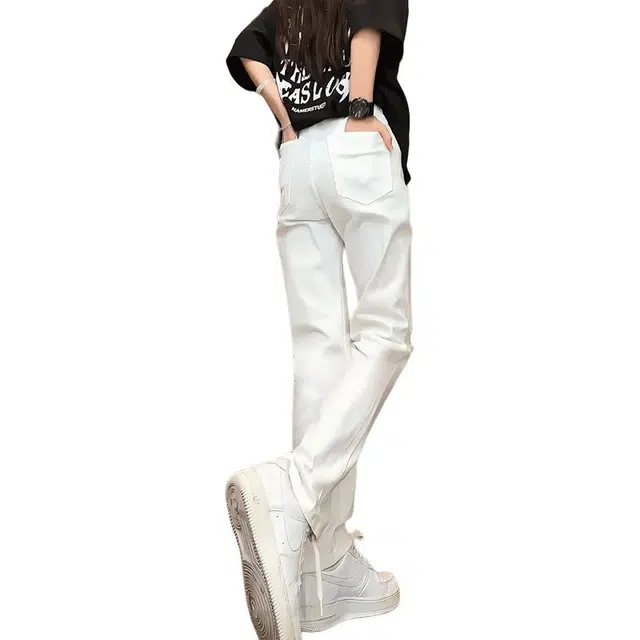 单爵 时尚个性舒适基础款牛仔裤 男女同款