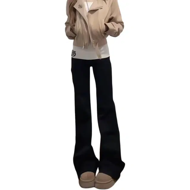 单爵 美式微喇裤男早秋穿搭高级感直筒裤牛仔裤 男女同款